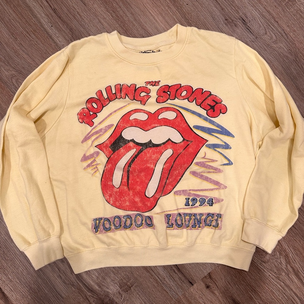 Rolling Stones Yellow Sweatshirt